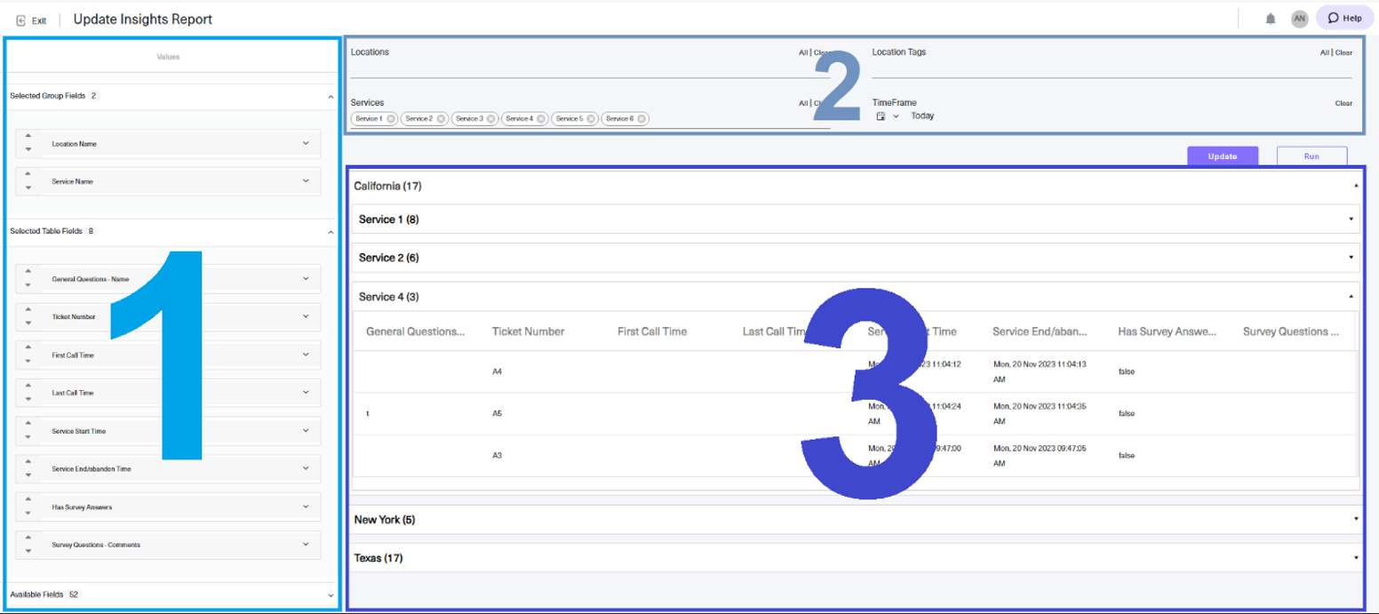 Executed Insight Report example