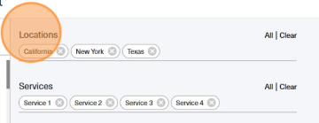 Select Locations and Services